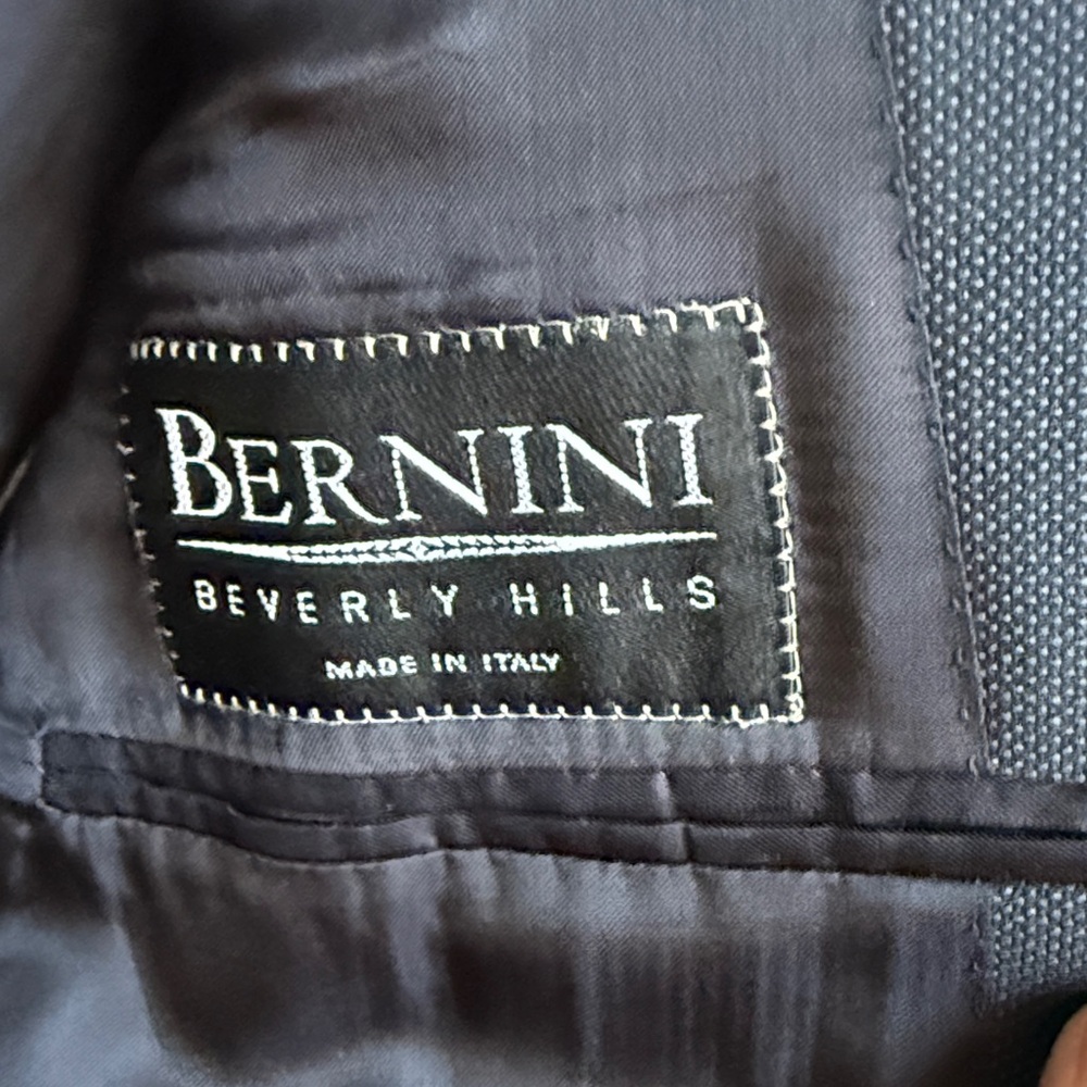 Canali Dark Blue Three-Button Single-Breasted Sui… - image 6